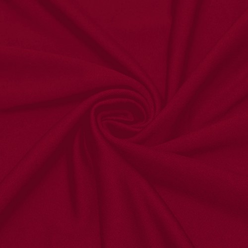 Stretch Spandex 5 ft Round Table Cover Burgundy