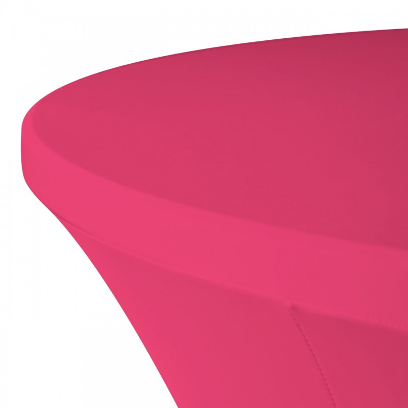 Stretch Spandex 5 ft Round Table Cover Fuchsia 