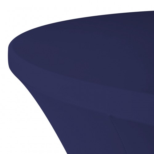 Stretch Spandex 5 ft Round Table Cover Navy Blue