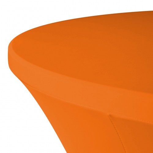 Stretch Spandex 6 ft Round Table Cover Orange