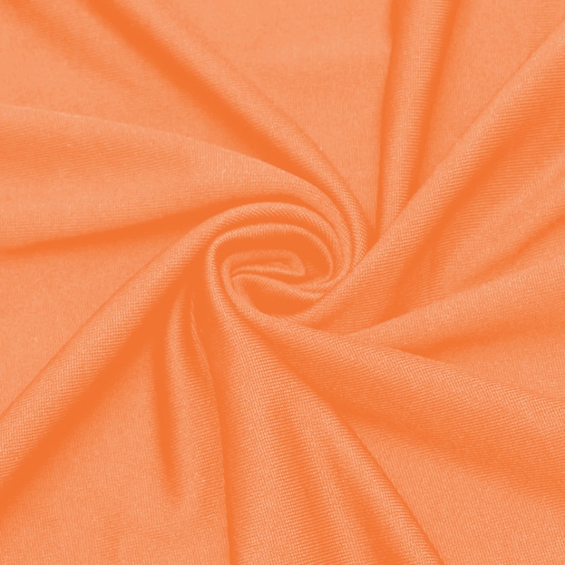 Stretch Spandex 6 ft Round Table Cover Orange 