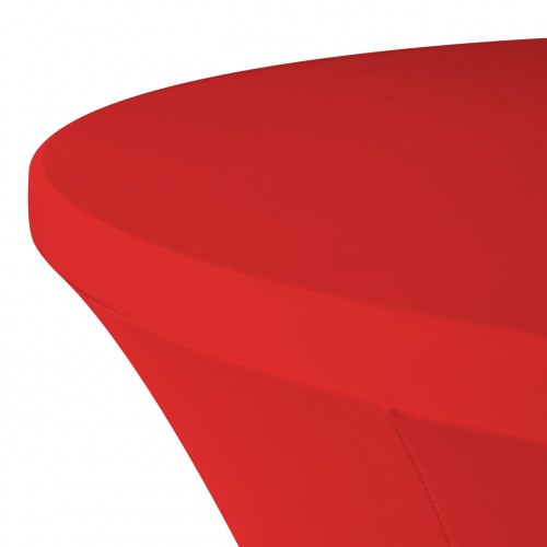 Stretch Spandex 5 ft Round Table Cover Red