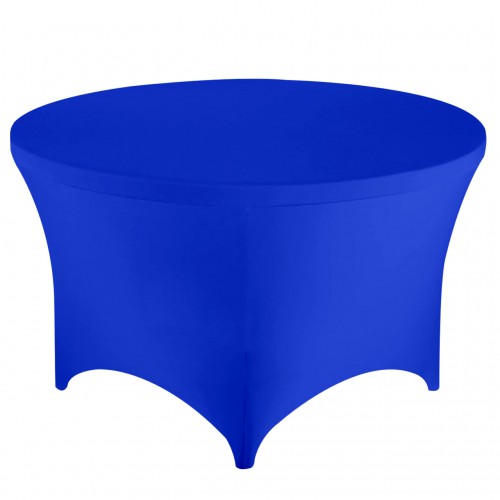 Stretch Spandex 5 ft Round Table Cover Royal Blue