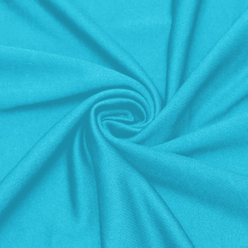 Stretch Spandex 5 ft Round Table Cover Turquoise 