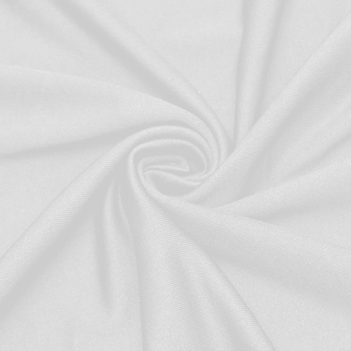 Stretch Spandex 6 ft Round Table Cover White