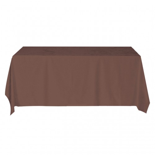 90 x 132 Inch Rectangular Royal Velvet Tablecloth Chocolate