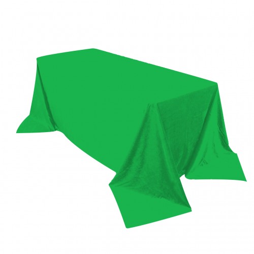 90 x 132 Inch Rectangular Royal Velvet Tablecloth Emerald