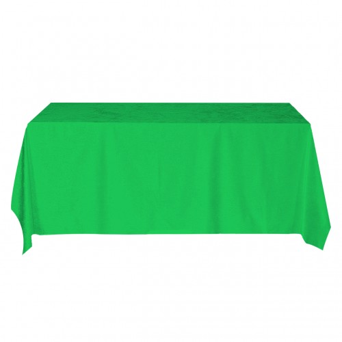 90 x 156 Inch Rectangular Royal Velvet Tablecloth Emerald 