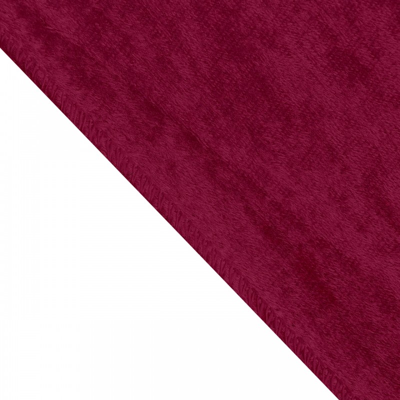 90 x 132 Inch Rectangular Royal Velvet Tablecloth Burgundy 