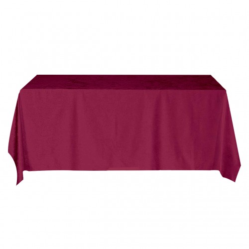 90 x 132 Inch Rectangular Royal Velvet Tablecloth Burgundy