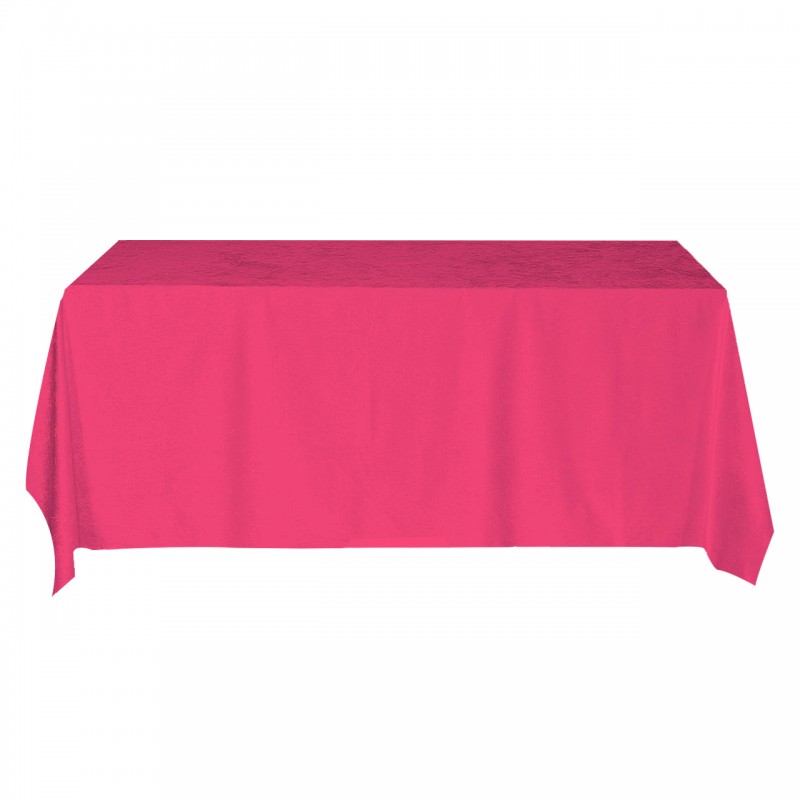 90 x 132 Inch Rectangular Royal Velvet Tablecloth Fuchsia 