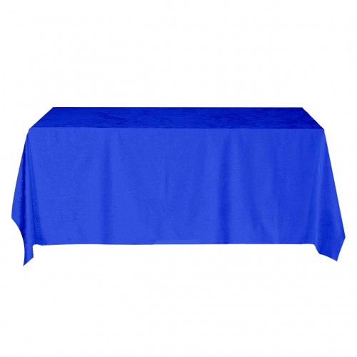 90 x 132 Inch Rectangular Royal Velvet Tablecloth Royal Blue