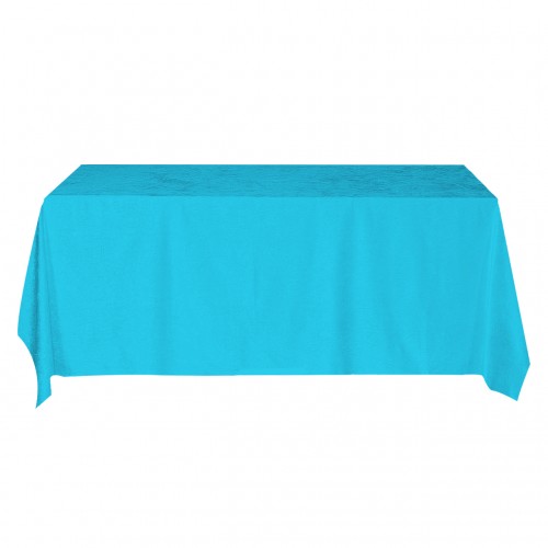 90 x 156 Inch Rectangular Royal Velvet Tablecloth Turquoise 