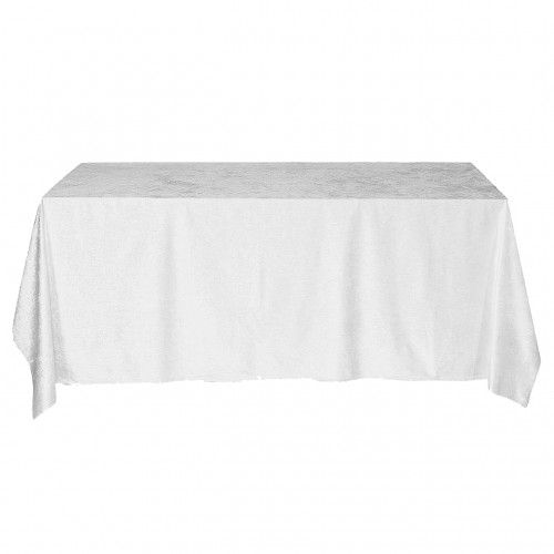 90 x 156 Inch Rectangular Royal Velvet Tablecloth White