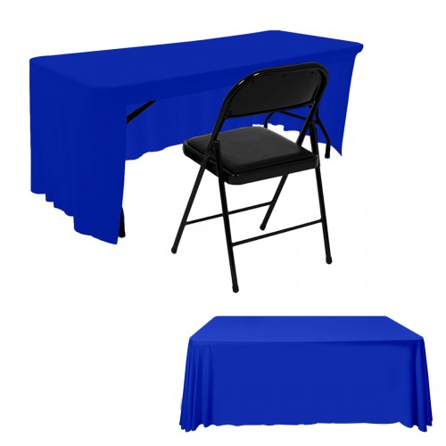 Open Back Table Skirts  Royal Blue