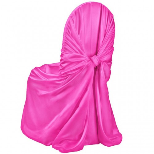 Satin Chair Cover Fuchsia