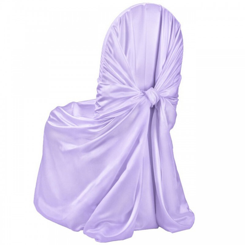 Satin Chair Cover Lavender