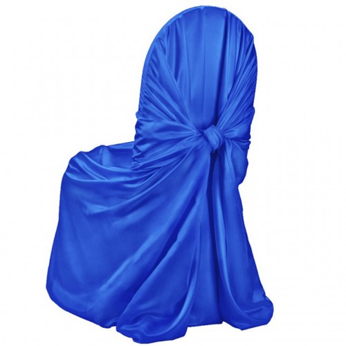 Satin Chair Cover Royal Blue