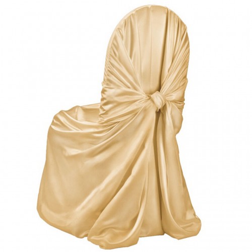 Satin Chair Cover Gold