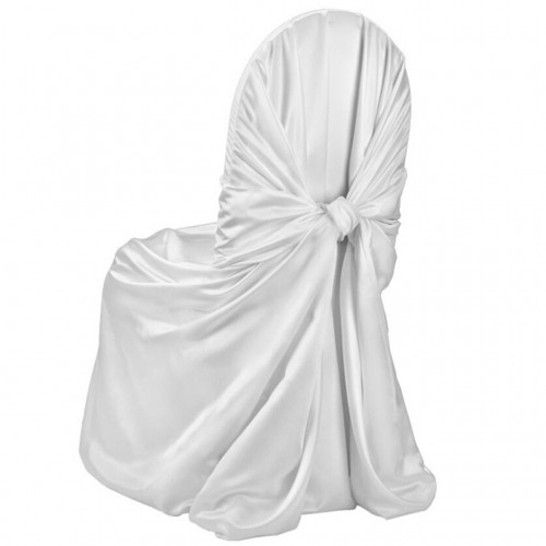 Satin Chair Cover Silver