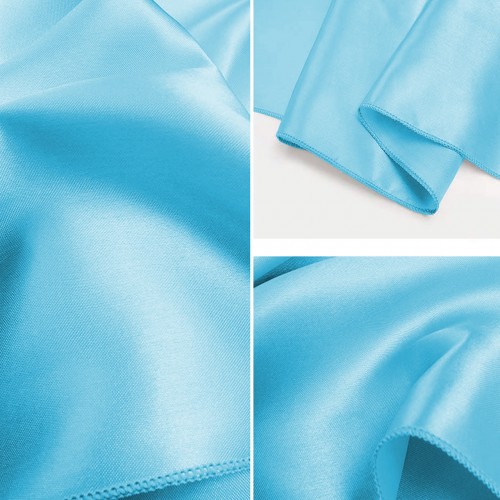 Satin Chair Cover Turquoise 