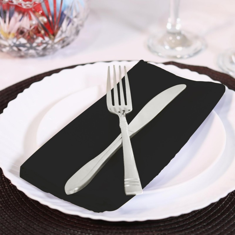 15.75 Inch Polyester Cloth Black 