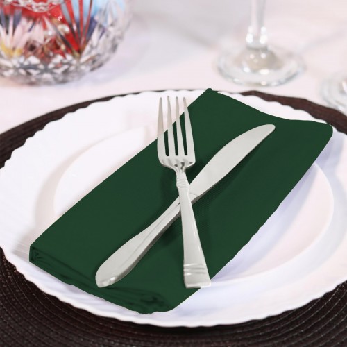 15.75 Inch Polyester Cloth Napkins Blackish Green