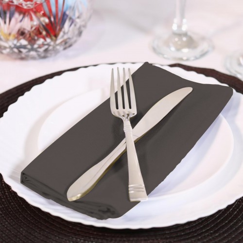 15.75 Inch Polyester Cloth Napkins Chocolate 