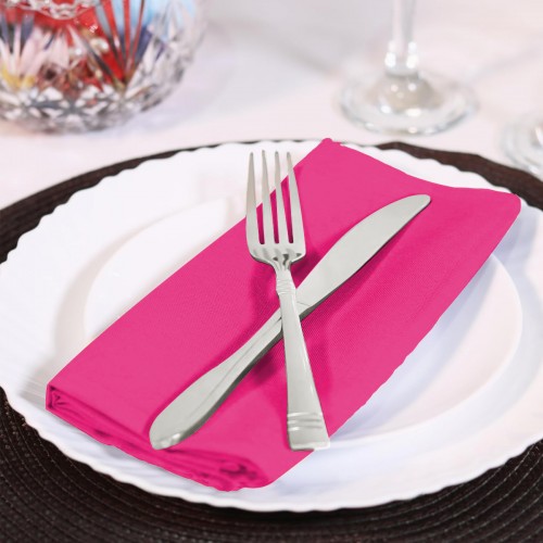 15.75 Inch Polyester Cloth Napkins Fuchsia