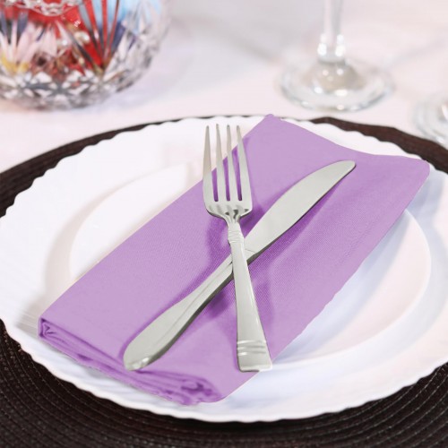 15.75 Inch Polyester Cloth Napkins Lavender 