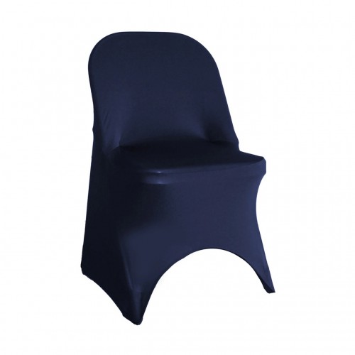 Spandex Folding Chair Cover Navy Blue