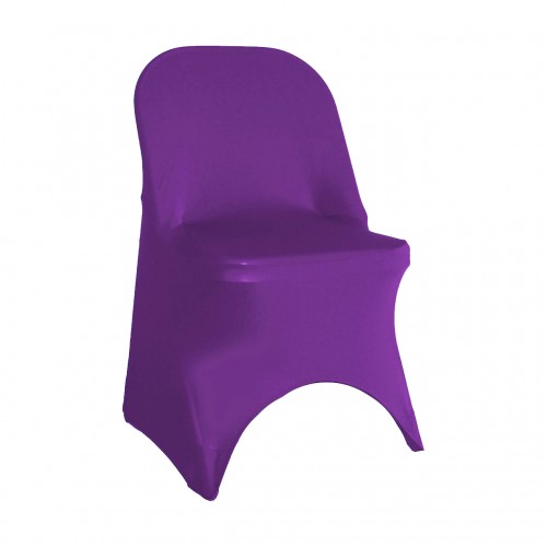 Spandex Folding Chair Cover Purple