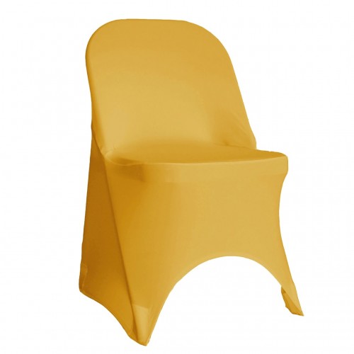 Spandex Folding Chair Cover Gold