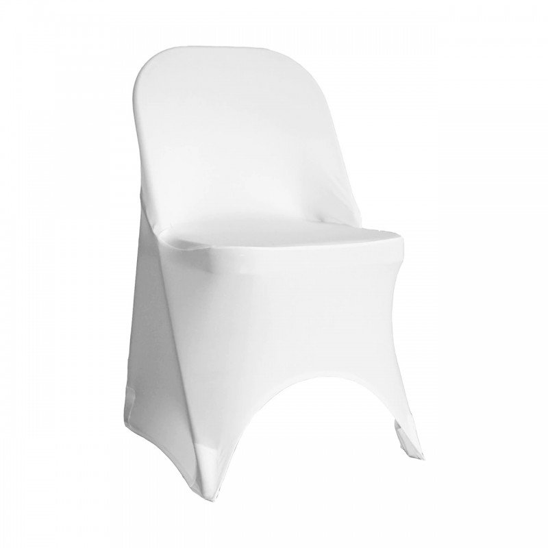 Spandex Folding Chair Cover White