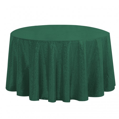 120 Inch Round Glitz Sequin Tablecloth Blackish Green