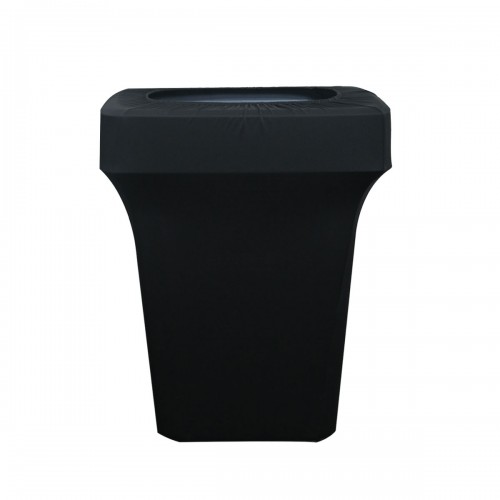 23 Gallon Spandex Slim Jim Narrow Trash Can Cover Black