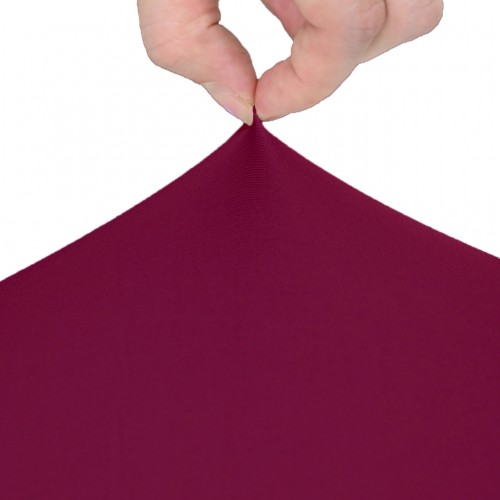 32 Inch Highboy Cocktail Round Stretch Spandex Table Cove Burgundy