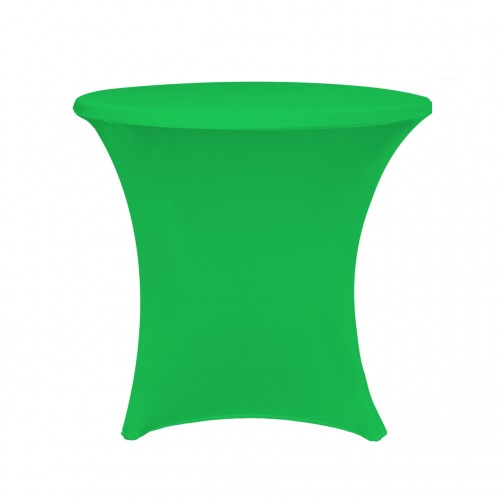 30 x 30 Inch Lowboy Cocktail Round Stretch Spandex Table Cover Emerald