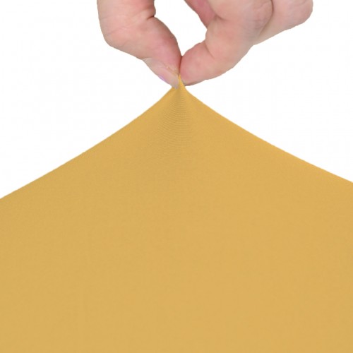 30 x 30 Inch Lowboy Cocktail Round Stretch Spandex Table Cover Gold