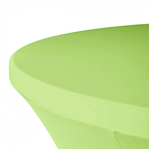 30 x 30 Inch Lowboy Cocktail Round Stretch Spandex Table Cover Light Green 