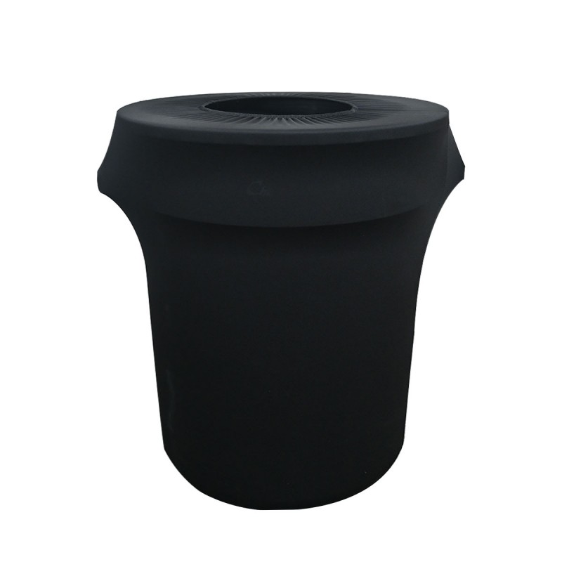 32 Gallon Spandex Trash Can/Waste Container Cover Black