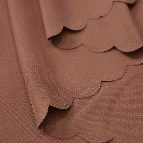 Oval Jacquard Tablecloth Plain patterns Table Cloth Chocolate