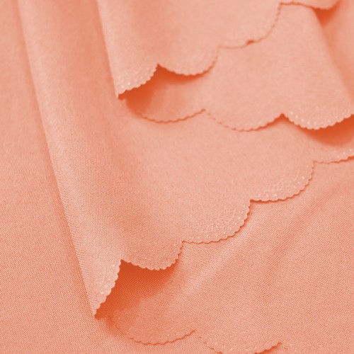 Oval Jacquard Tablecloth Plain patterns Table Cloth Orange