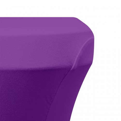 Stretch Spandex 6 ft  Rectangular Table Cover Purple