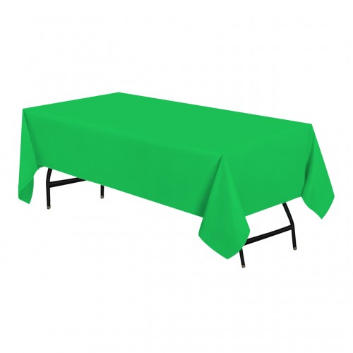 60 x 102 Inch Rectangular Polyester Tablecloth Emerald