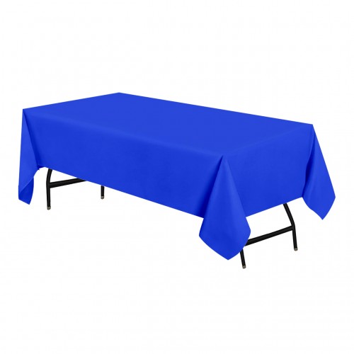 60 x 102 Inch Rectangular Polyester Tablecloth Royal Blue