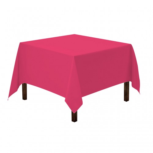 60 x 60 Inch Square Polyester Tablecloth Fuchsia