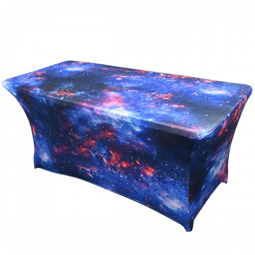 6FT Spandex Galaxy Space Tablecloth