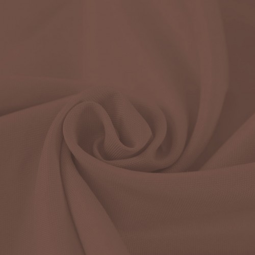 132 Inch Round Polyester Tablecloth Chocolate