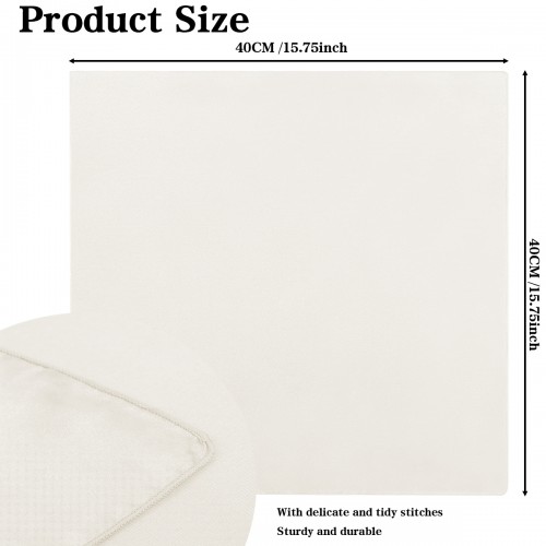 15.75 Inch Satin Cloth Napkins Beige